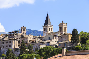 Fototapeta na wymiar City of Spello in Umbria, Italy