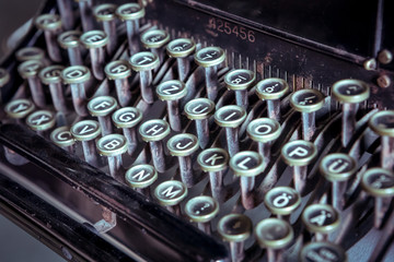 Old vintage typewriter