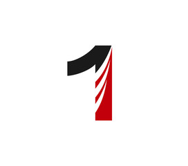 Obraz premium Number one 1 logo icon template 