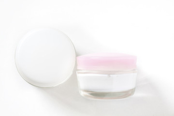 Cosmetic packaging mock up, two creme jars