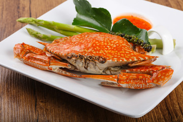 Boiled crab