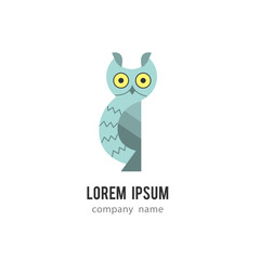 Owl icon design for company, school, sticker, shop, clothes.