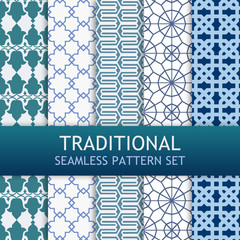Traditional Seamless Pattern Set