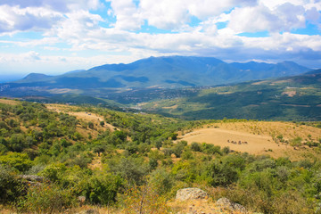 the view from the top of the mountain