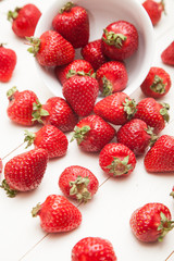 Obraz na płótnie Canvas Strawberry on white background