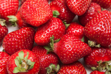 Strawberry on white background