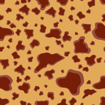 Vector illustration. An image of the texture of animal skins, cheetah. Dark spots on a light background