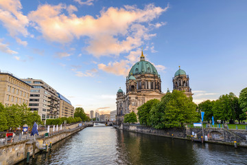 Berlin Cathedral or Berliner Dom when sunset, Berlin, Germany © Noppasinw