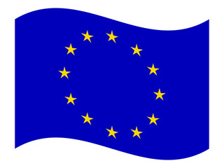 European Union flag, vector.