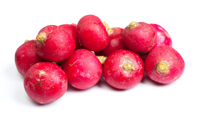 Heap of radish isolated