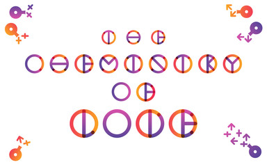 The chemistry of love flat color transition lettering