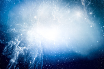 deep space backround with starfields, nebula und galaxies  © reichdernatur