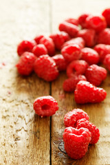 Fresh raspberries