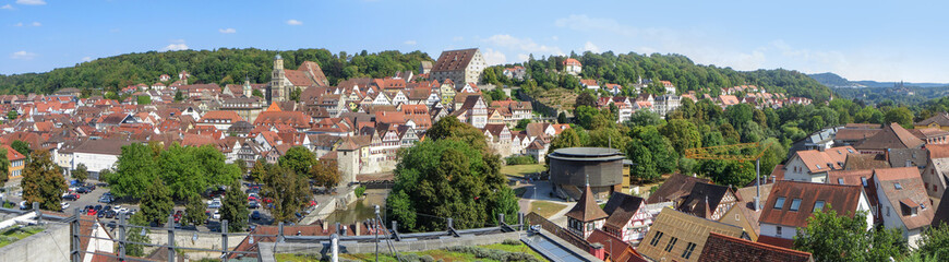 panoramic aerial view of Schwäbisch Hall