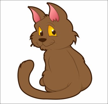 Character of a cartoon cat