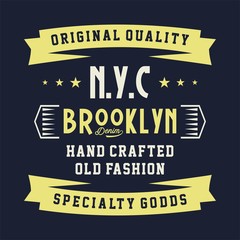 graphic for shirt and print original quality brooklyn