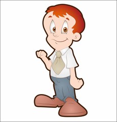 Obraz premium Cartoon character of a man