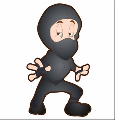 Cartoon man in a mask