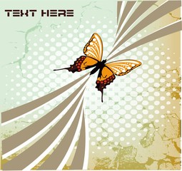 Abstract background image with butterfly