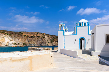 Greek Orthodox Church in Firopotamos on the Milos Island, Cyclades Islands Greece, Europe