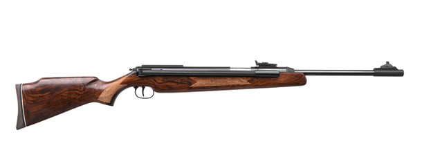 pneumatic rifle isolated on white