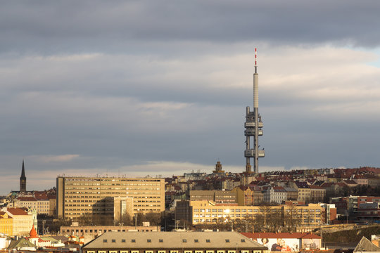 Zizkov Television Tower in Prague