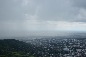 Gewitterwolken an der Bergstraße