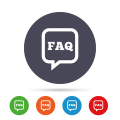 FAQ information sign icon. Help symbol.