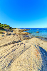 View of a Punta Molentis beach, Sardinia