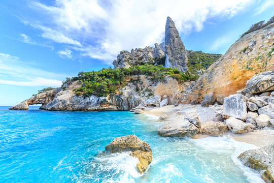 A view of Cala Goloritze beach, Sardegna