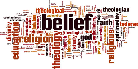 Belief word cloud