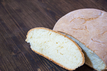 Organic bread homemade. Bread is not for sale.
