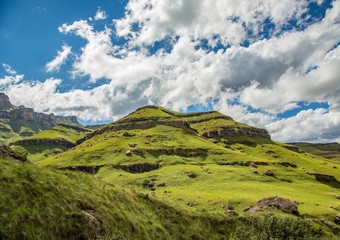 Landscape of the Drakensberge at the Mkhomazi Wilderness area