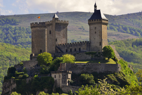 Ch&acirc;teau de Foix (09000),  d&eacute;partement de l'Ari&egrave;ge en r&eacute;gion Occitanie, France