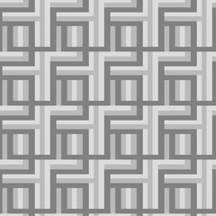 Geometric seamless pattern, gray .Vector illustration.