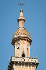 Fototapeta premium Ancient bell tower in a medieval village