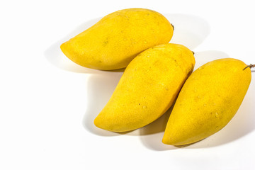 mango fruit on white background