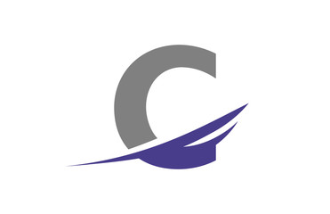 C Swoosh Letter Logo