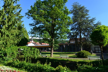 Fototapeta premium Kurpark Bad König im Odenwaldkreis Südhessen