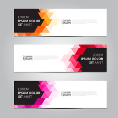 Fototapeta premium Vector abstract design banner web template.