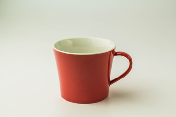 Red cup isolated background