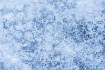 Ice texture, frozen water surface