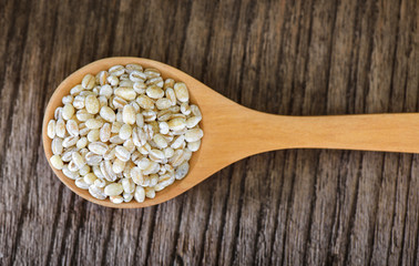 Barley in wood Spoon