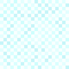 Cyan checkerboard pattern. Seamless vector