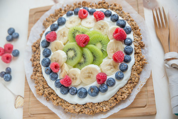 Gesunde Frühstückspizza