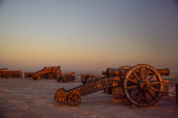 Cannons on Mehrangarh fort, Jodhpur