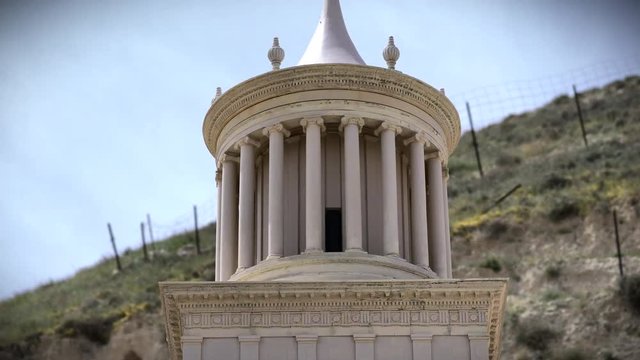 Reconstruction of the Tomb of Herod the Great in Herodion, Judean Desert, Israel