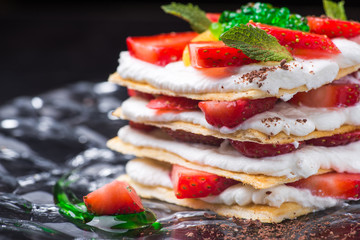 tasty strawberry cake