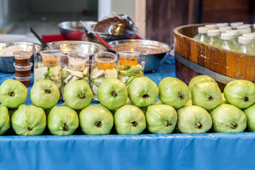 Guava fruit  is a fruit and Juice bottle in Thailand.