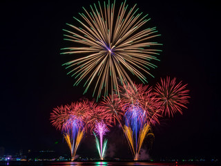 Beautiful fire work display  